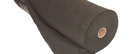 Roll of non-woven geotextile fabric.